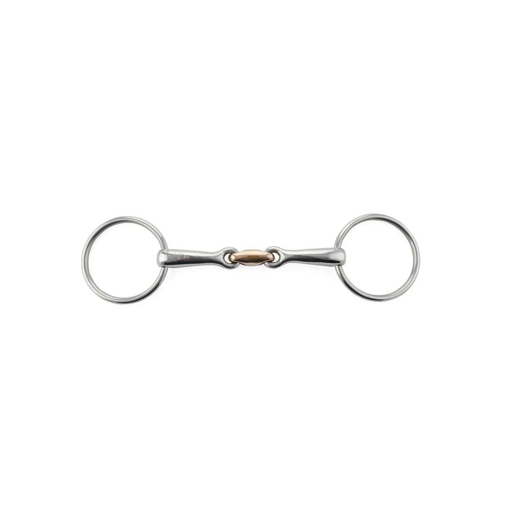 Solid ring shank with copper olive bead