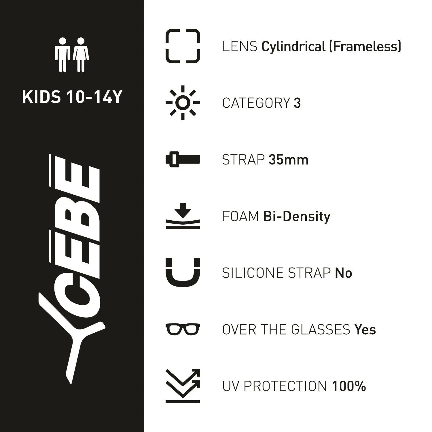 Masque de ski enfant Cébé Cheeky 2 4/4