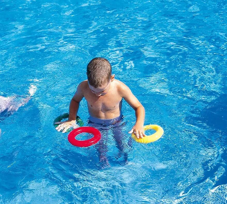 Gymnic Gym Ring Set 4 anelli morbidi Ø 18 cm giochi di lancio e presa 3/5