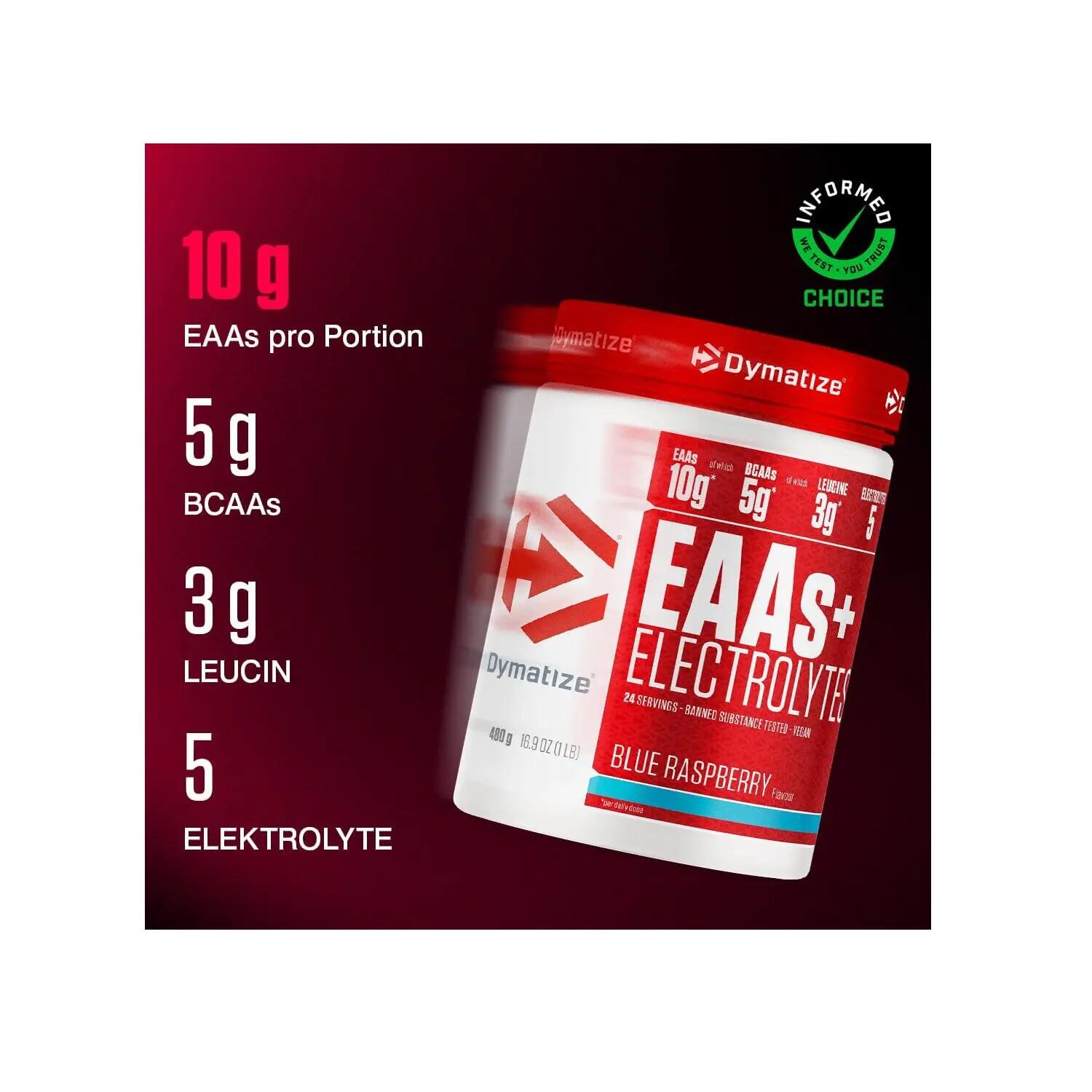 DYMATIZE EAAs + Electrolytes Blue Raspberry 480g 24 Portionen 2/5