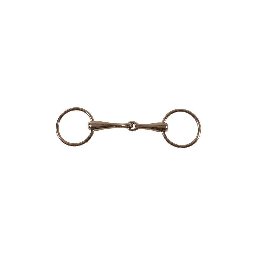 Pony bit with stainless steel rings hollow