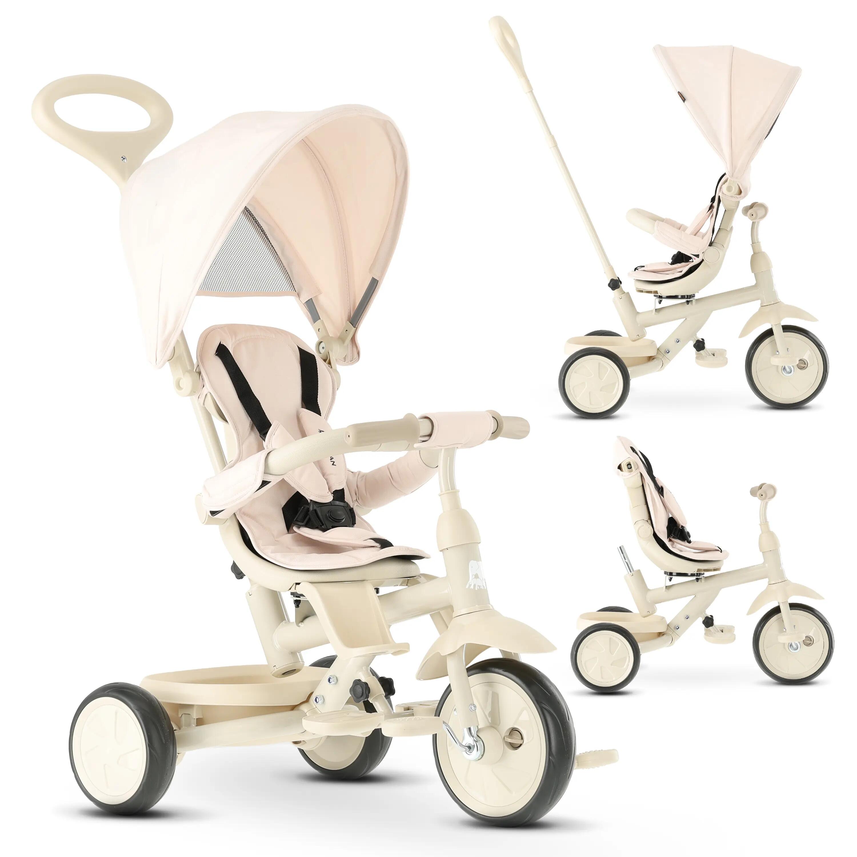 Deryan Adventurer Tricycle - Tricycle Enfant 5-en-1 - Beige 1/5