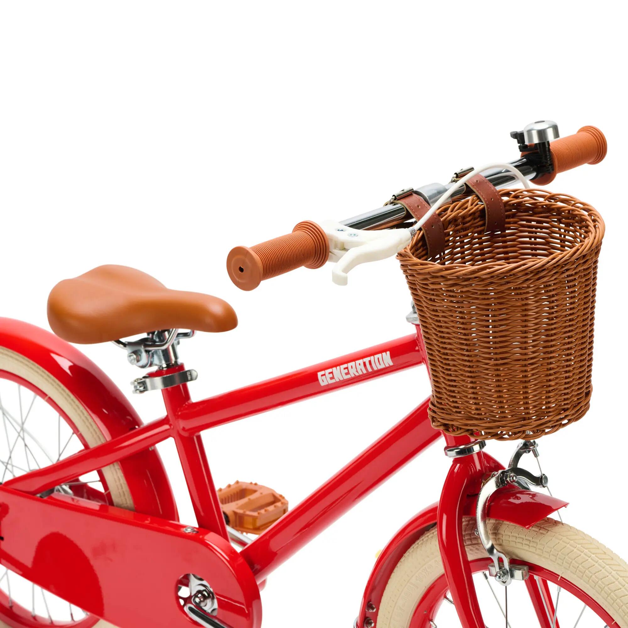 Generation Retro 16 Polegadas Vermelho – Bicicleta Infantil com Cesto 5/5