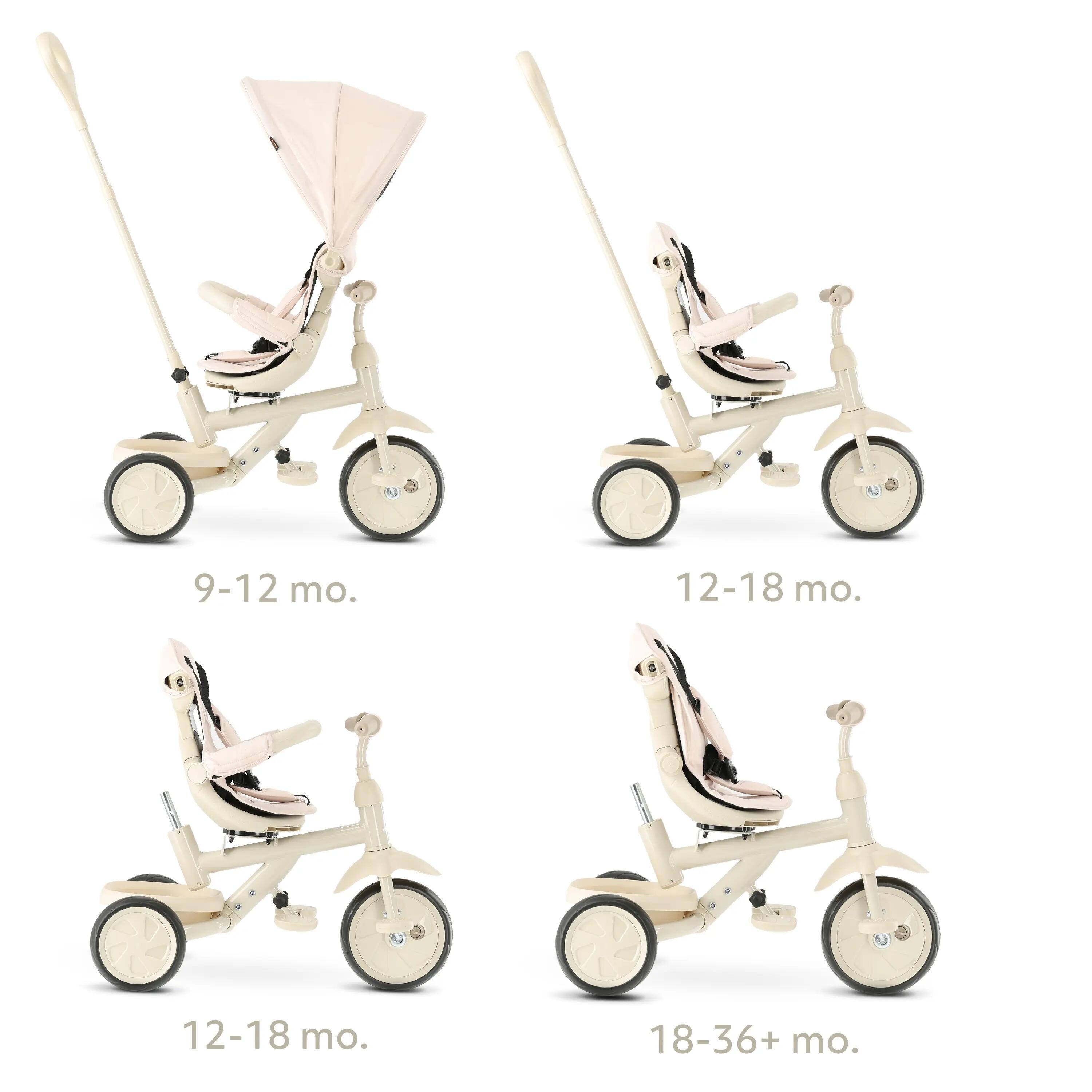 Deryan Adventurer Tricycle - Tricycle Enfant 5-en-1 - Beige 5/5