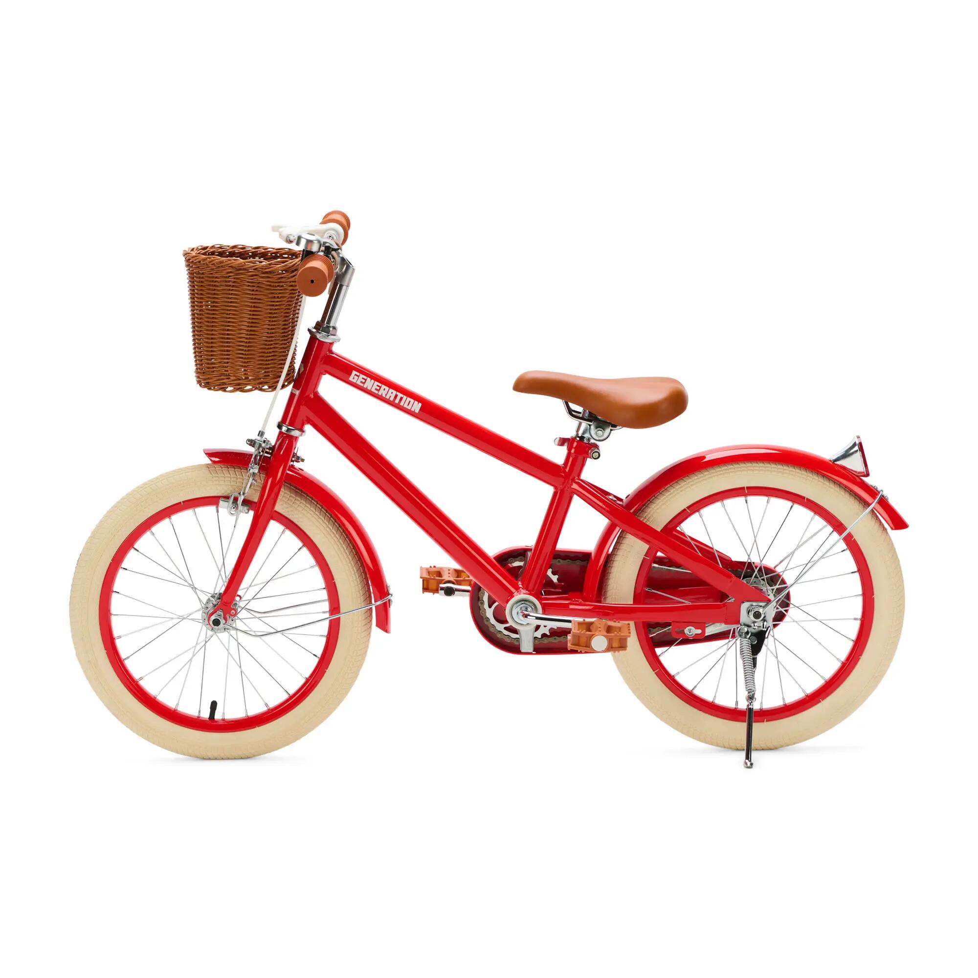 Generation Retro 16 Polegadas Vermelho – Bicicleta Infantil com Cesto 4/5