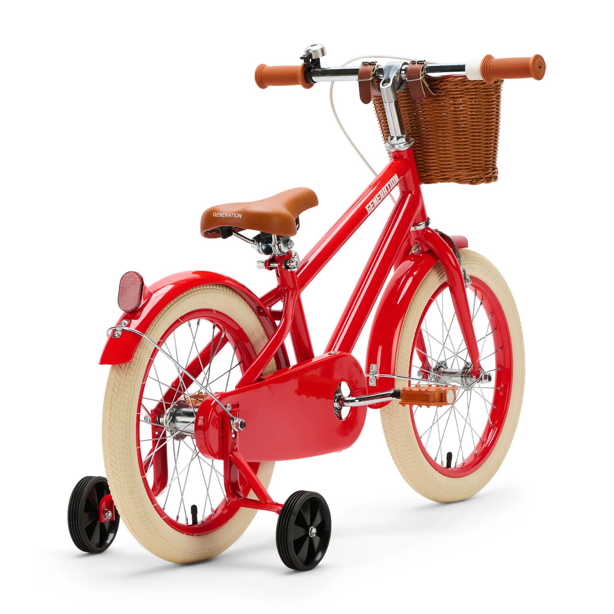 Generation Retro 16 Polegadas Vermelho – Bicicleta Infantil com Cesto 3/5