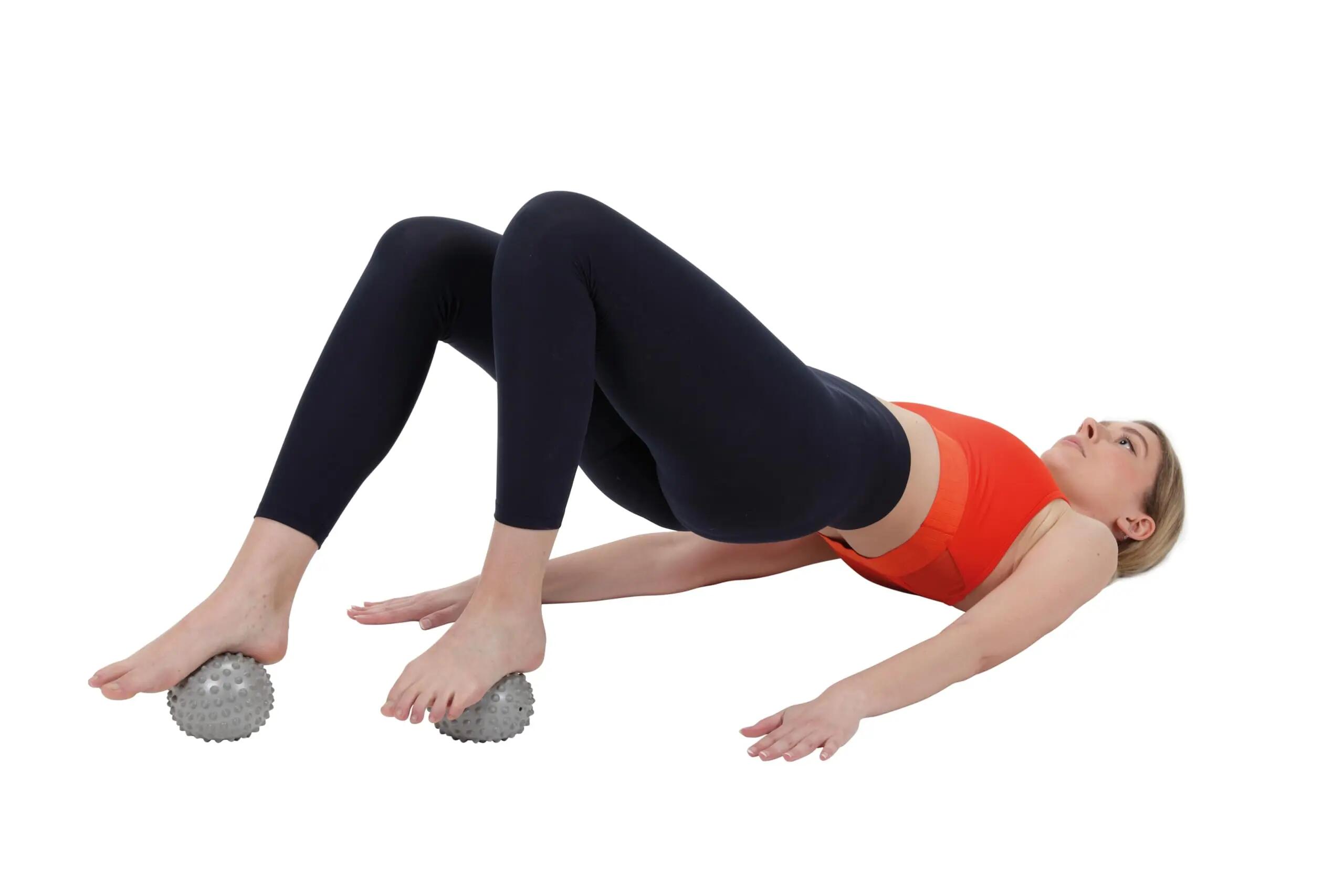 Gymnic Senso Pro Set 2 palle sensoriali grigie Pilates e rilassamento 4/5