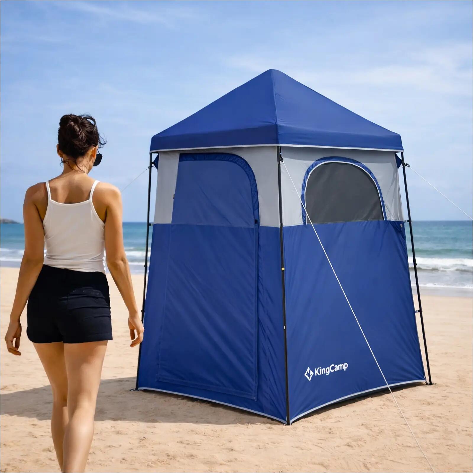 Tente de douche Marasusa Q Camping Tente vestiaire WC toilettes 2 personnes 7/7