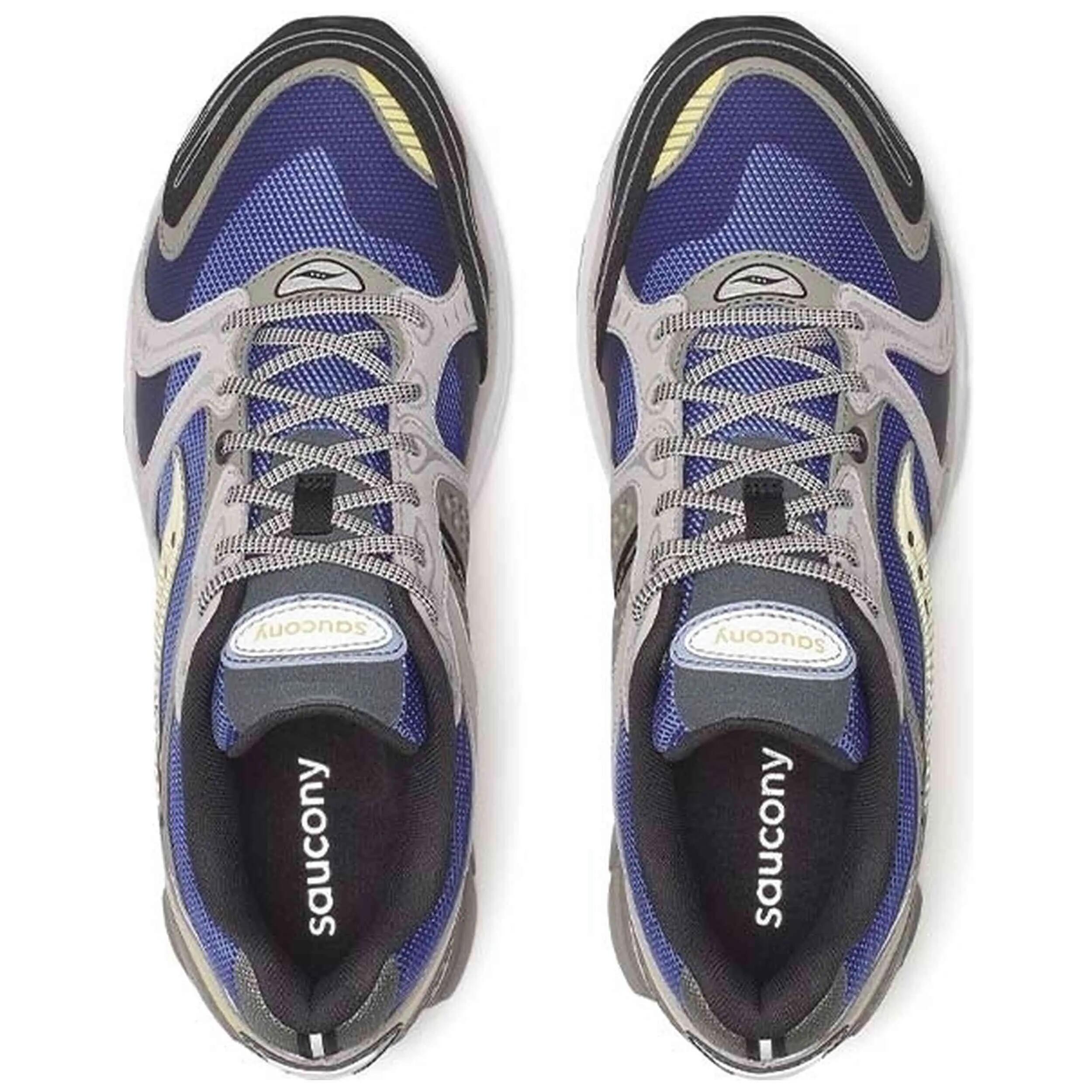 Baskets Saucony modèle Saucony Progrid Triumph 4 "Blue Mustard" pour homme 4/4