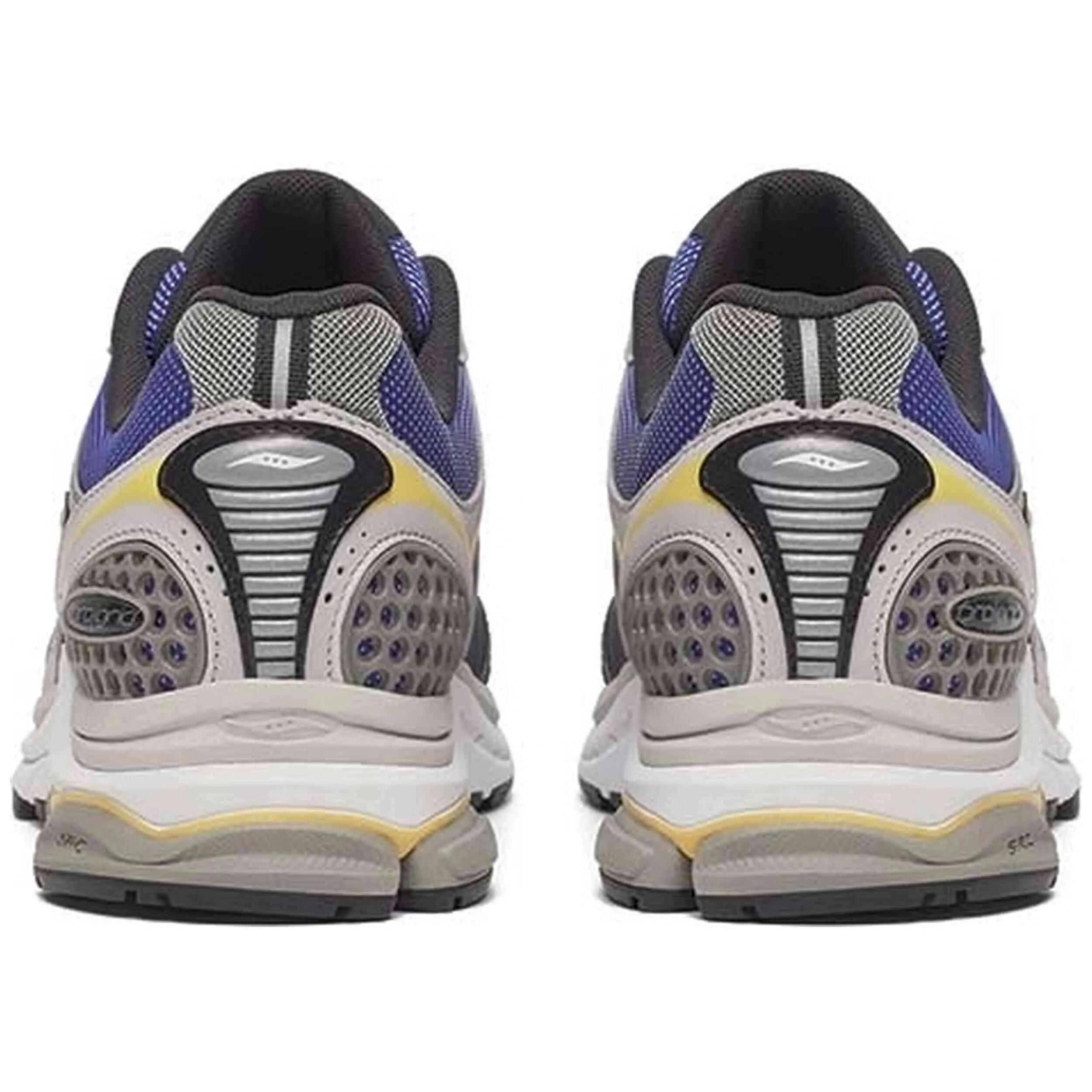 Baskets Saucony modèle Saucony Progrid Triumph 4 "Blue Mustard" pour homme 3/4