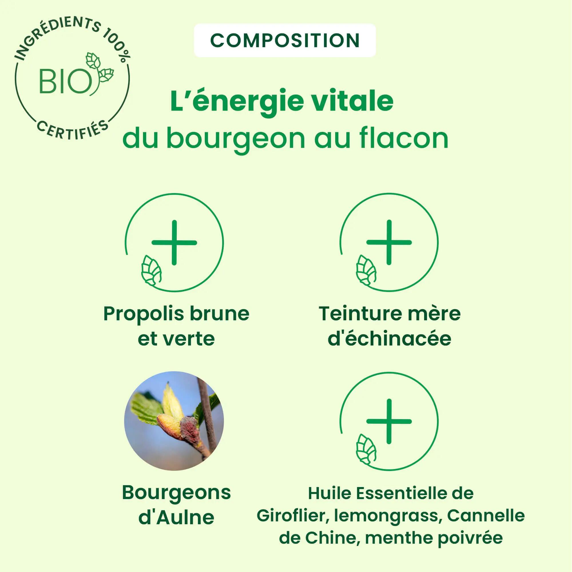 Complément alimentaire - Propolis bio en gouttes - Immunité 3/5