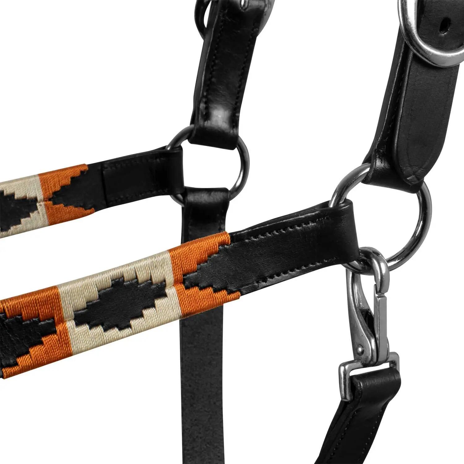 Cabresto de couro com decorações navajo 4/4