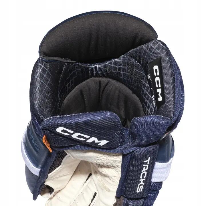 CCM Hgxrpro Junior CCM TAC Hockeyhandschuhe Marineblau/Weiß Kinder 2/4