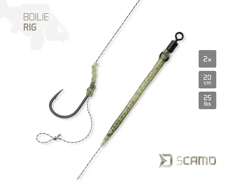 Terminale sCAMO Boilie rig / 2pz | 20cm/25lbs/#4 2/4