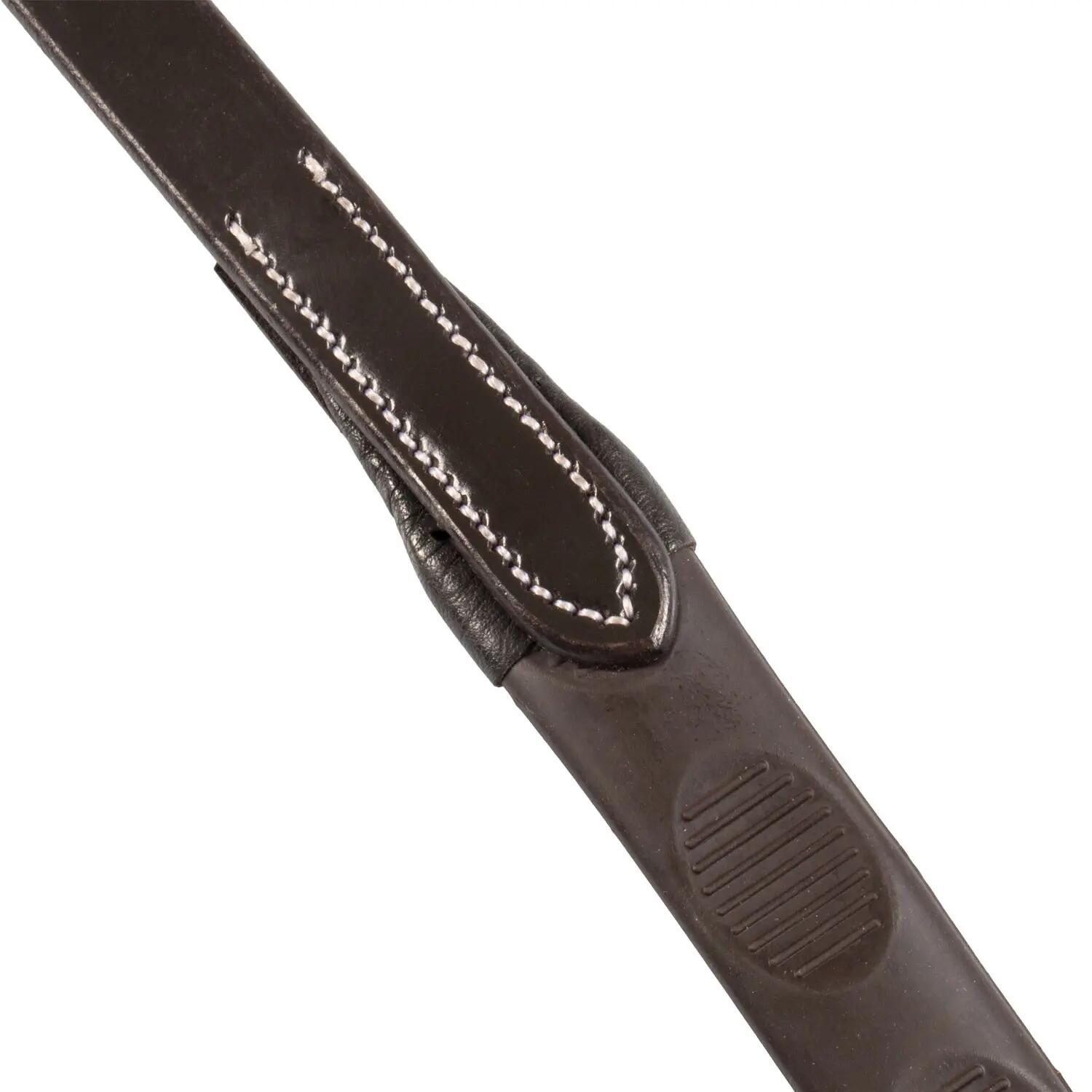 Rênes magna en cuir avec grip en caoutchouc 3/6