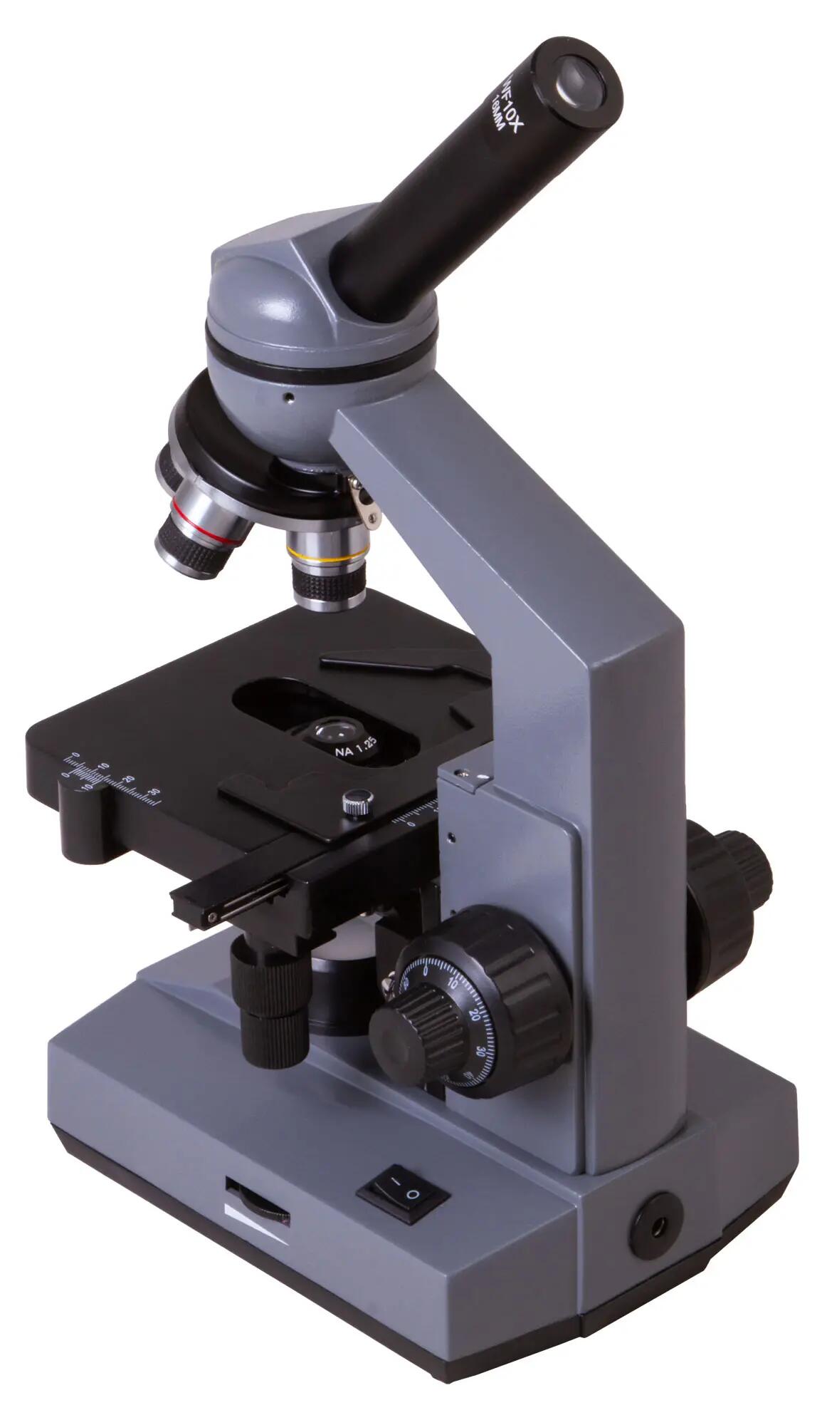 Microscopio da laboratorio monoculare - 40–1600x - Levenhuk 320 PLUS - Nero 6/6