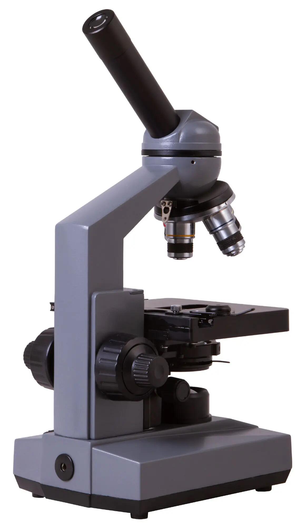 Microscopio da laboratorio monoculare - 40–1600x - Levenhuk 320 PLUS - Nero 4/6