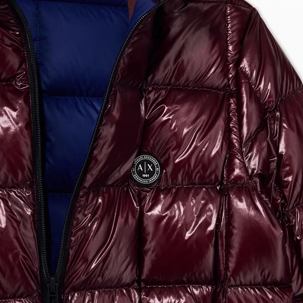 Jaqueta Armani Exchange Modelo Xm003474 Af2375 Down Jacket Cor Borgonha 3/5