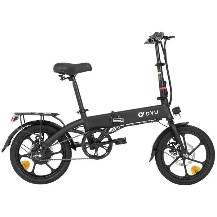 Bicicleta elétrica dobrável DYU A1F Pro, Bateria 36V 7,5 Ah, pneus 16 polegadas 4/8