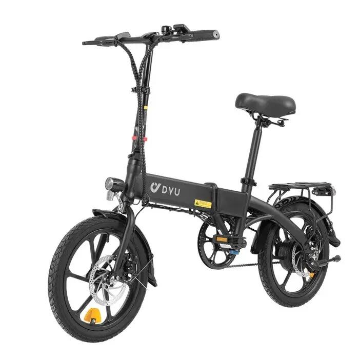 Bicicleta elétrica dobrável DYU A1F Pro, Bateria 36V 7,5 Ah, pneus 16 polegadas 2/8