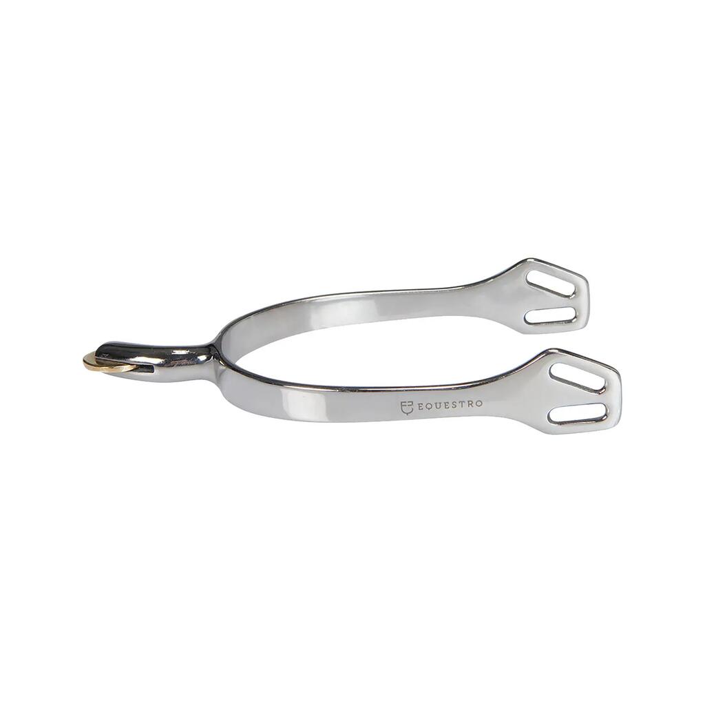 English spurs with curved horizontal rowel
