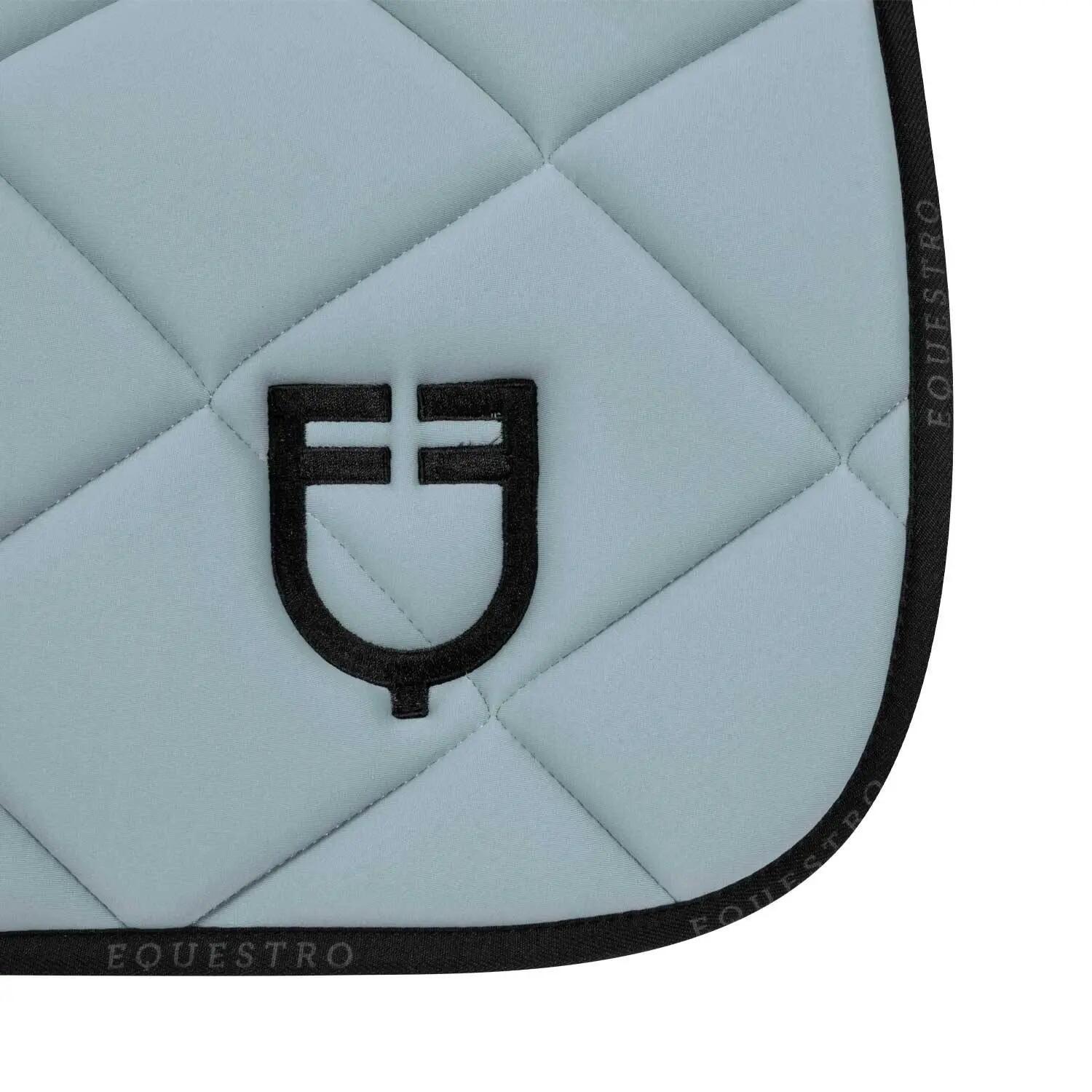 Tapis de selle logo grey mist/noir - EQUESTRO 5/5
