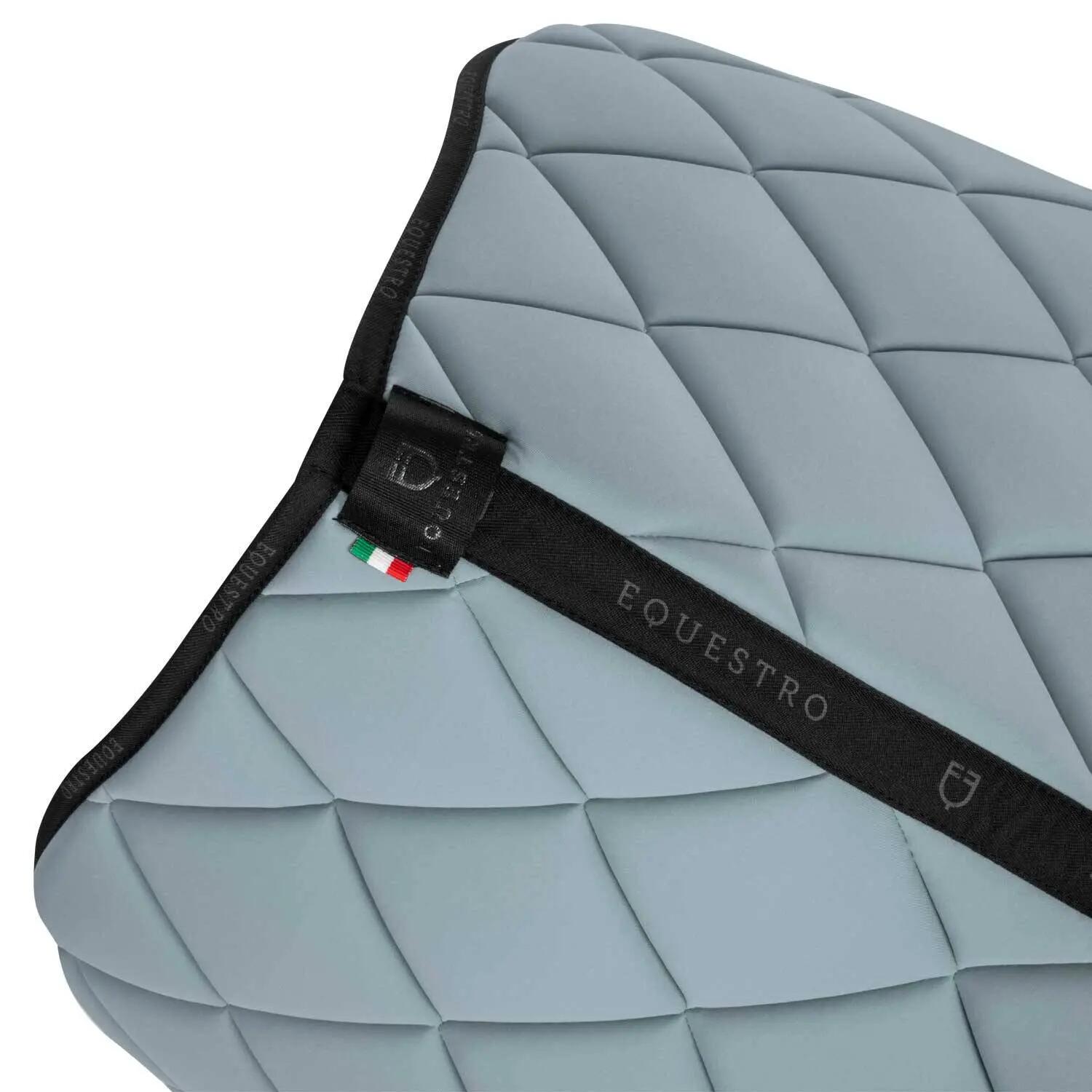 Tapis de selle logo grey mist/noir - EQUESTRO 3/5