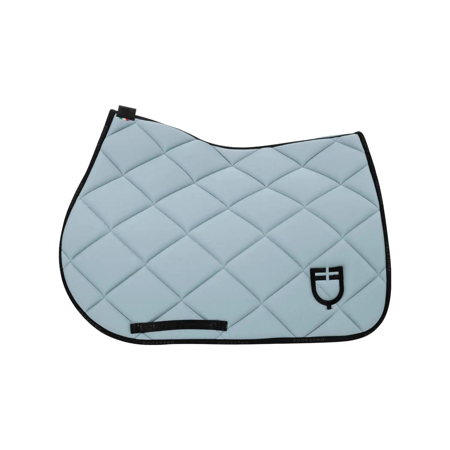 Tapis de selle logo grey mist/noir - EQUESTRO 2/5