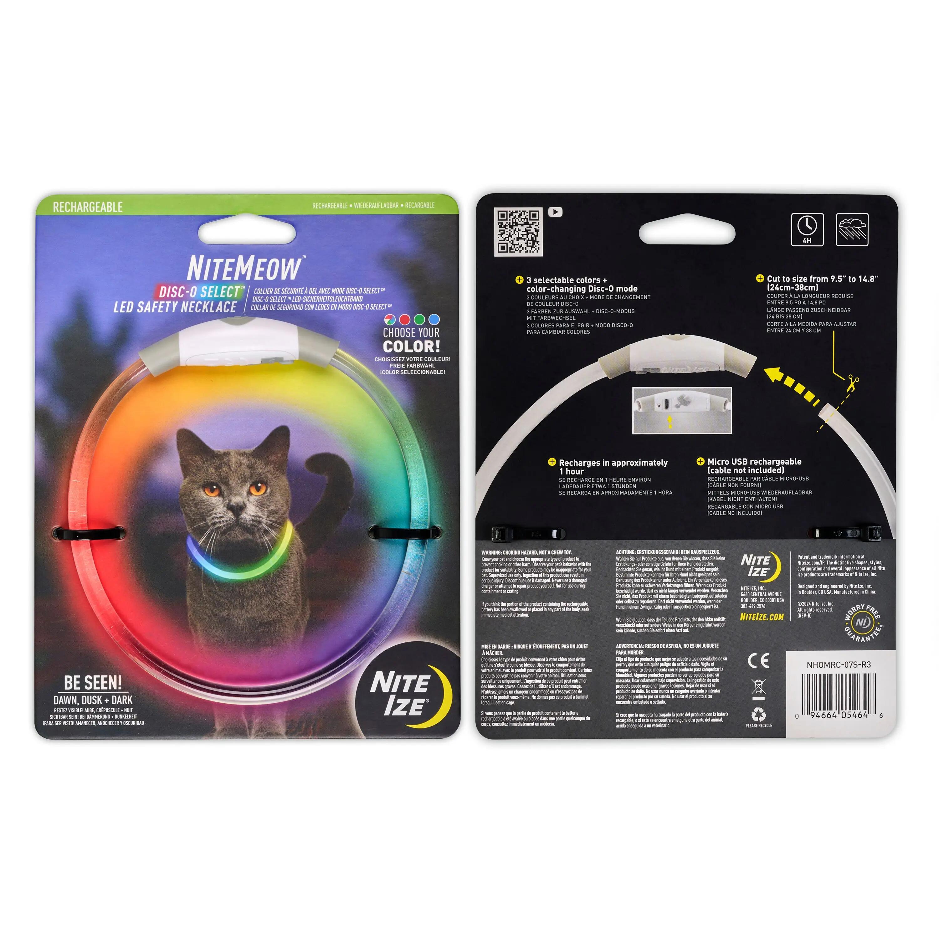 NITEMEOW COLLAR- COLLAR LED RECARG GATO 3/3