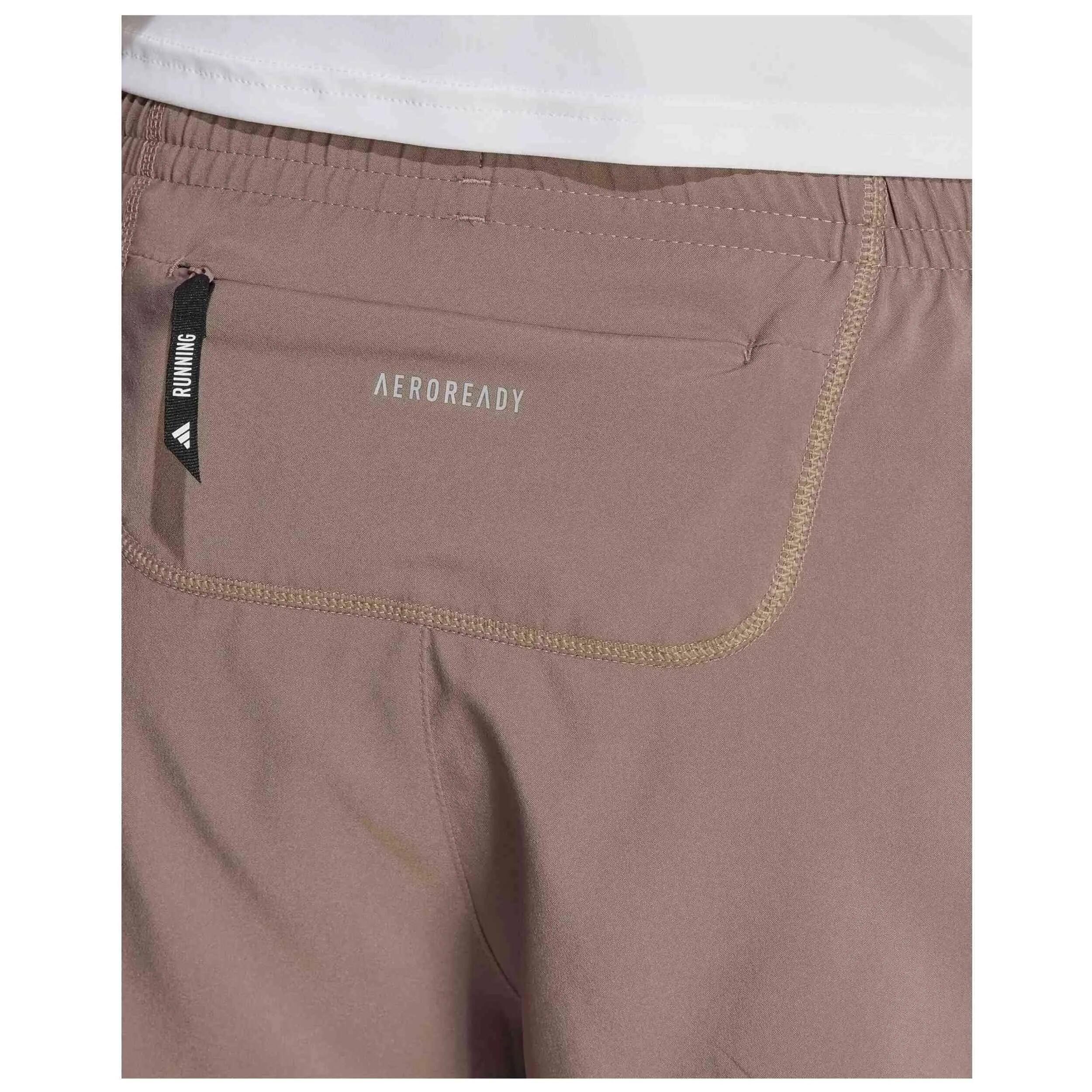 Short Adidas modèle Pantalón corto adidas Own The Run 5 inch marrón pour homme 4/5