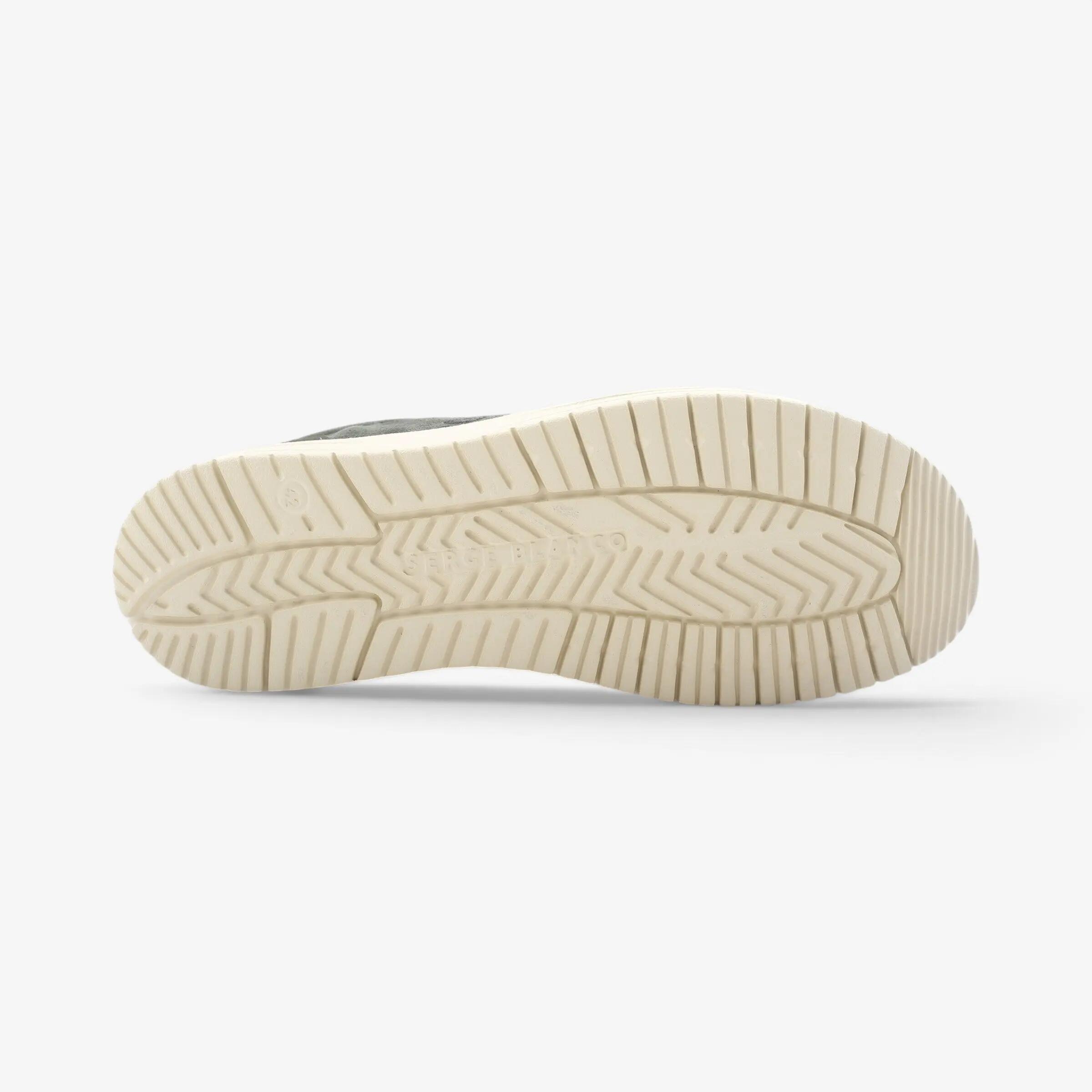 Chaussures bateau Saint Jean en suède vert kaki SBPLAY 4/4