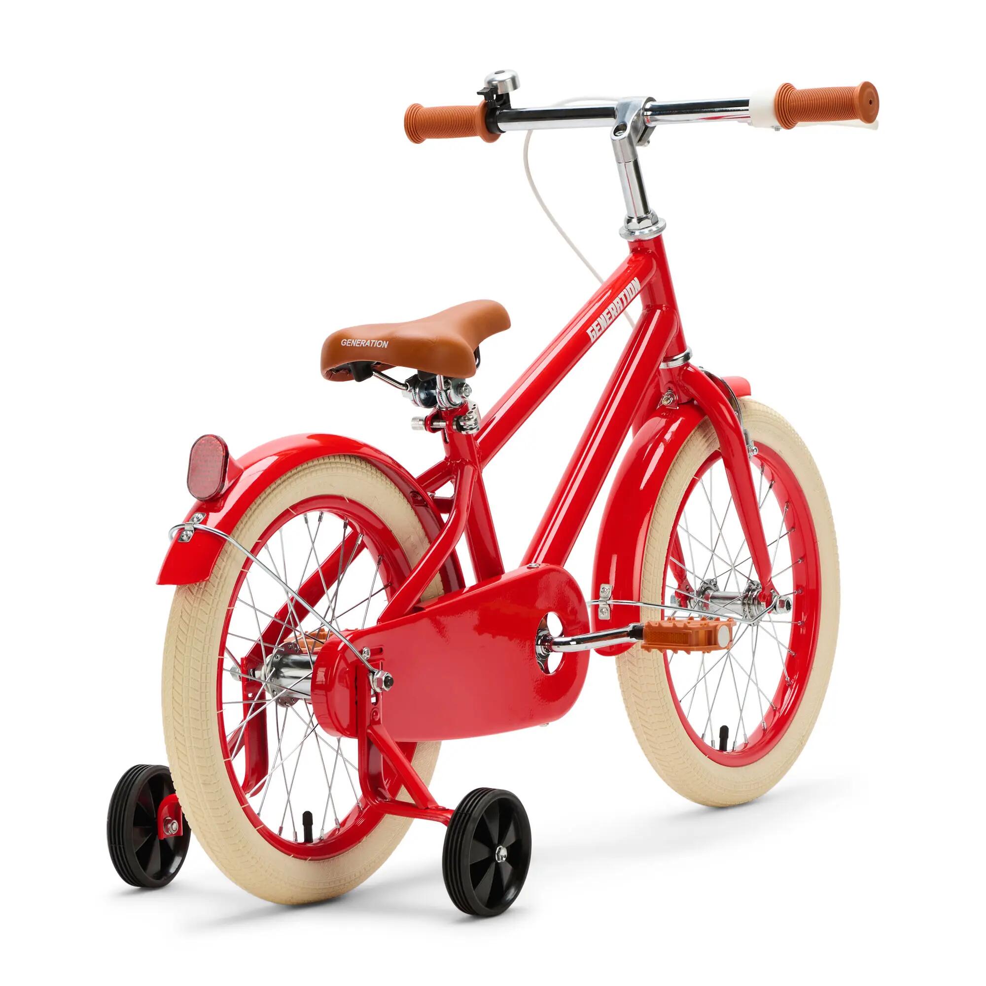 Generation Retro 16 Pulgadas Rojo – Bicicleta Infantil 3/4
