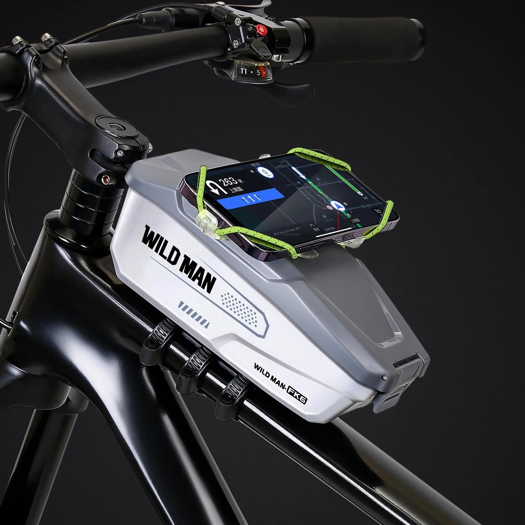 Bolsa de quadro de bicicleta com suporte para telemóvel WILD MAN 4/5