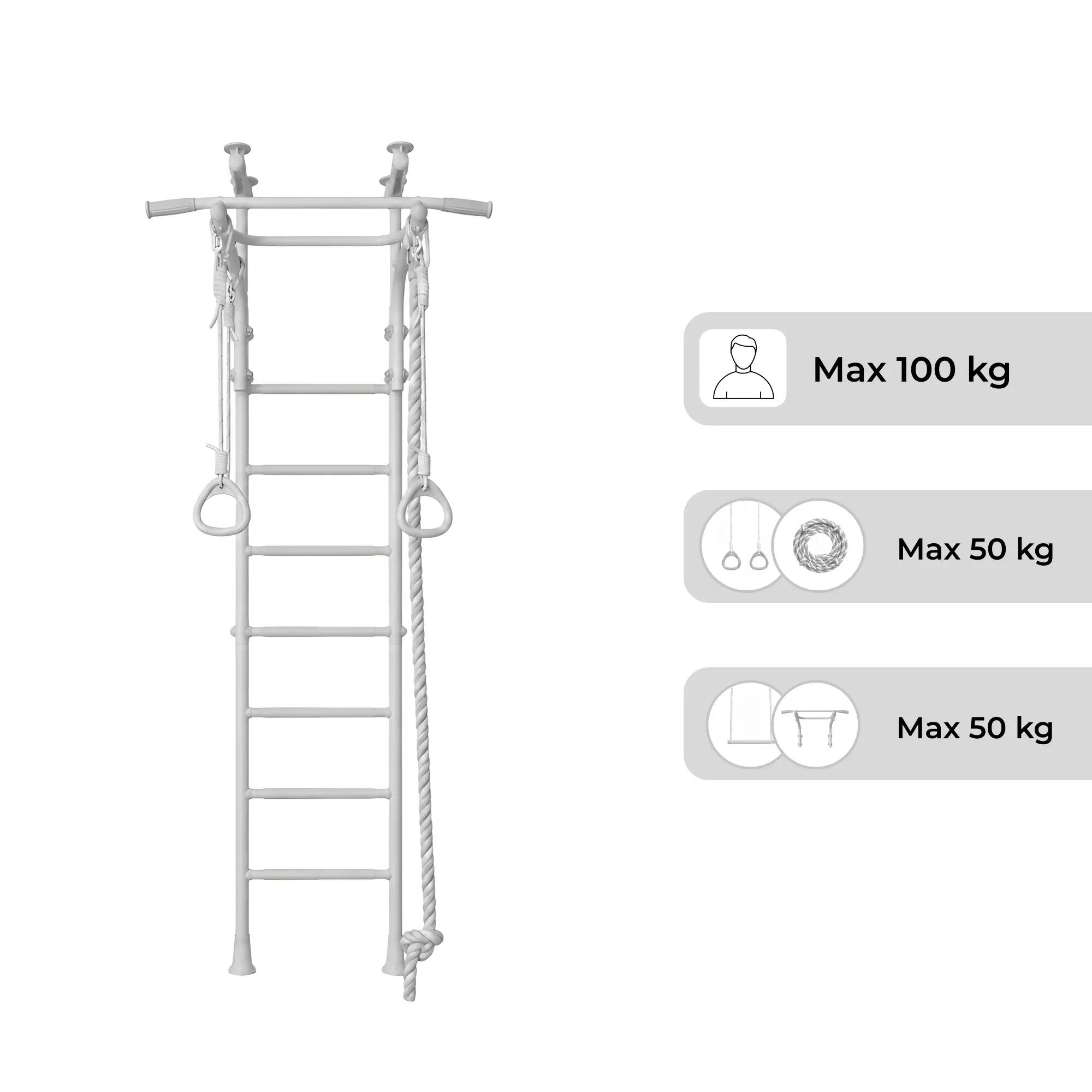 Escalera de gimnasia Kometa 5 - blanco nieve 4/5