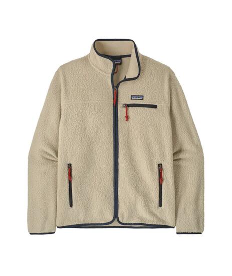 Chaqueta Polar Beige Patagonia Retro Pile Fleece Jacket Pelican Cálido y Suave