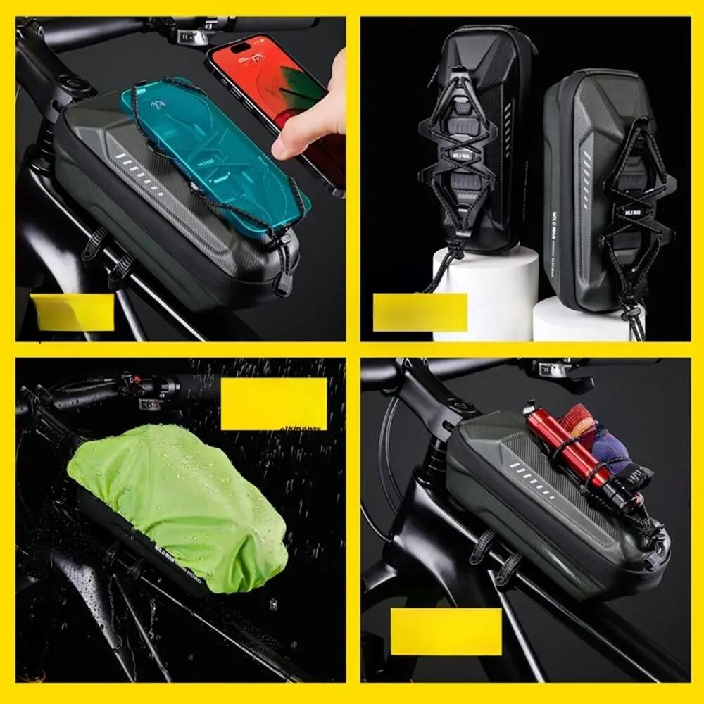 Borsa telaio bici con supporto telefono girevole WILD MAN 3/4