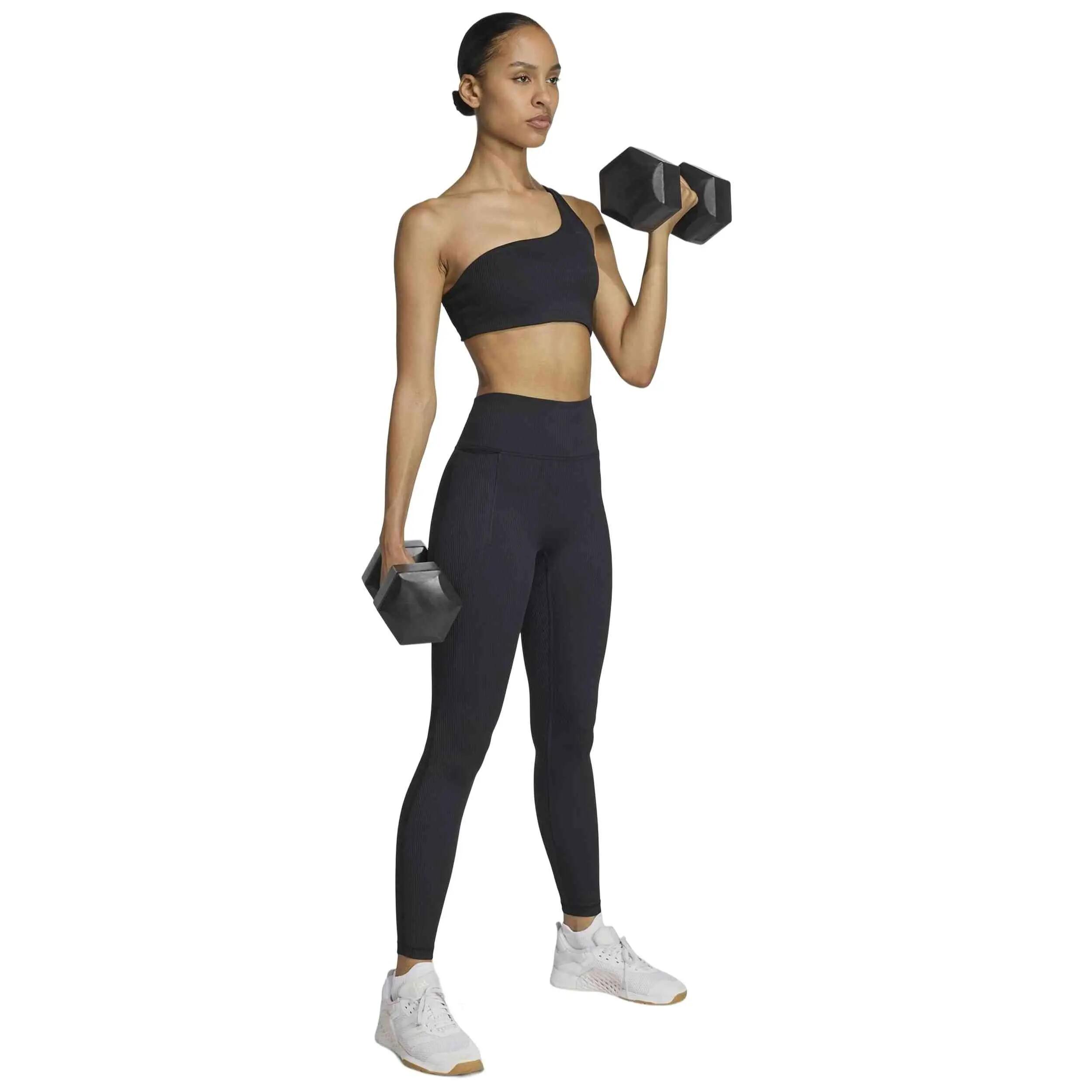 Mallas Adidas modelo Malla larga adidas Optime Workout Rib Full Lengt para mujer 5/5