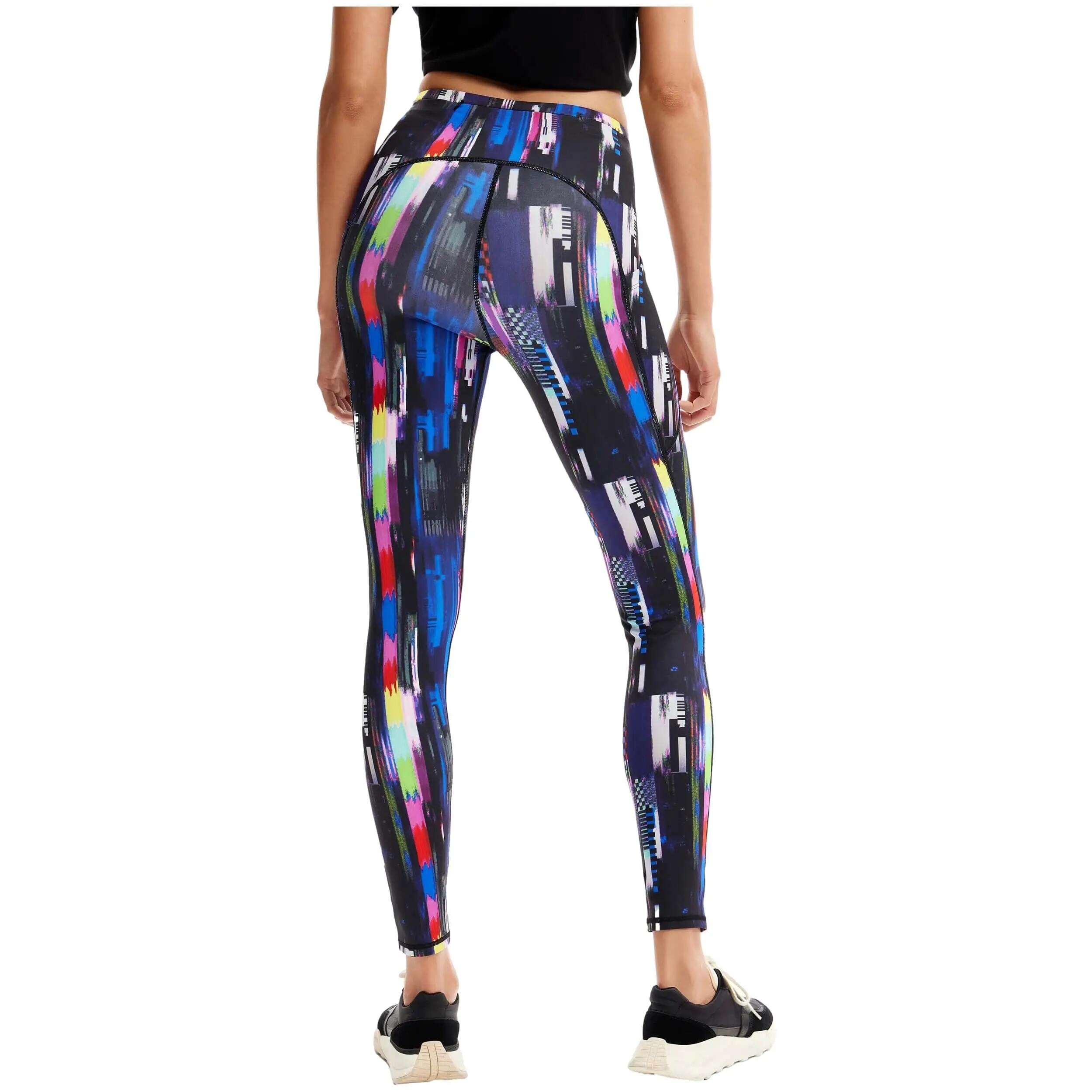Calças de lycra Desigual modelo 23WWKK04-MULT para mulheres 4/4