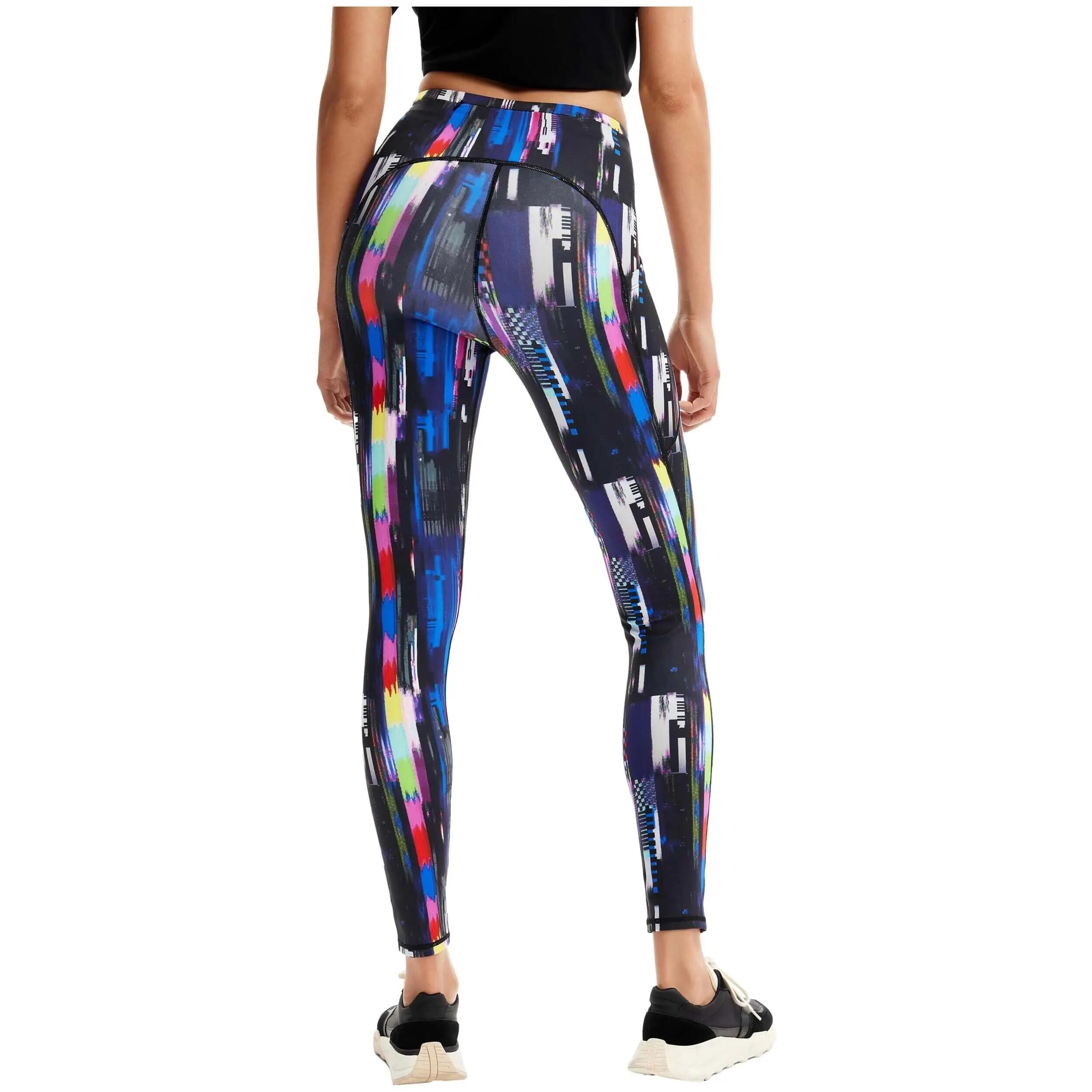 Calças de lycra Desigual modelo 23WWKK04-MULT para mulheres 3/4