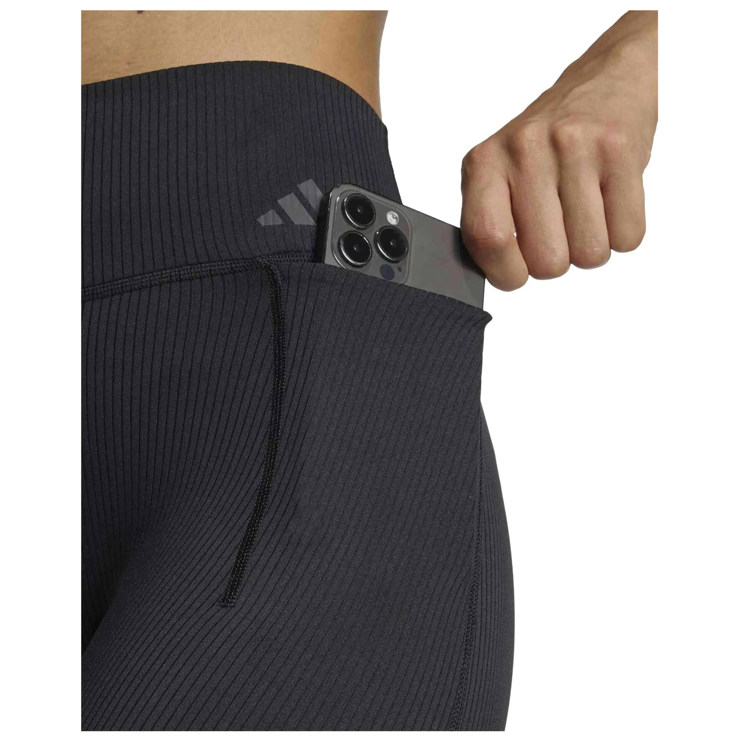 Mallas Adidas modelo Malla larga adidas Optime Workout Rib Full Lengt para mujer 2/5
