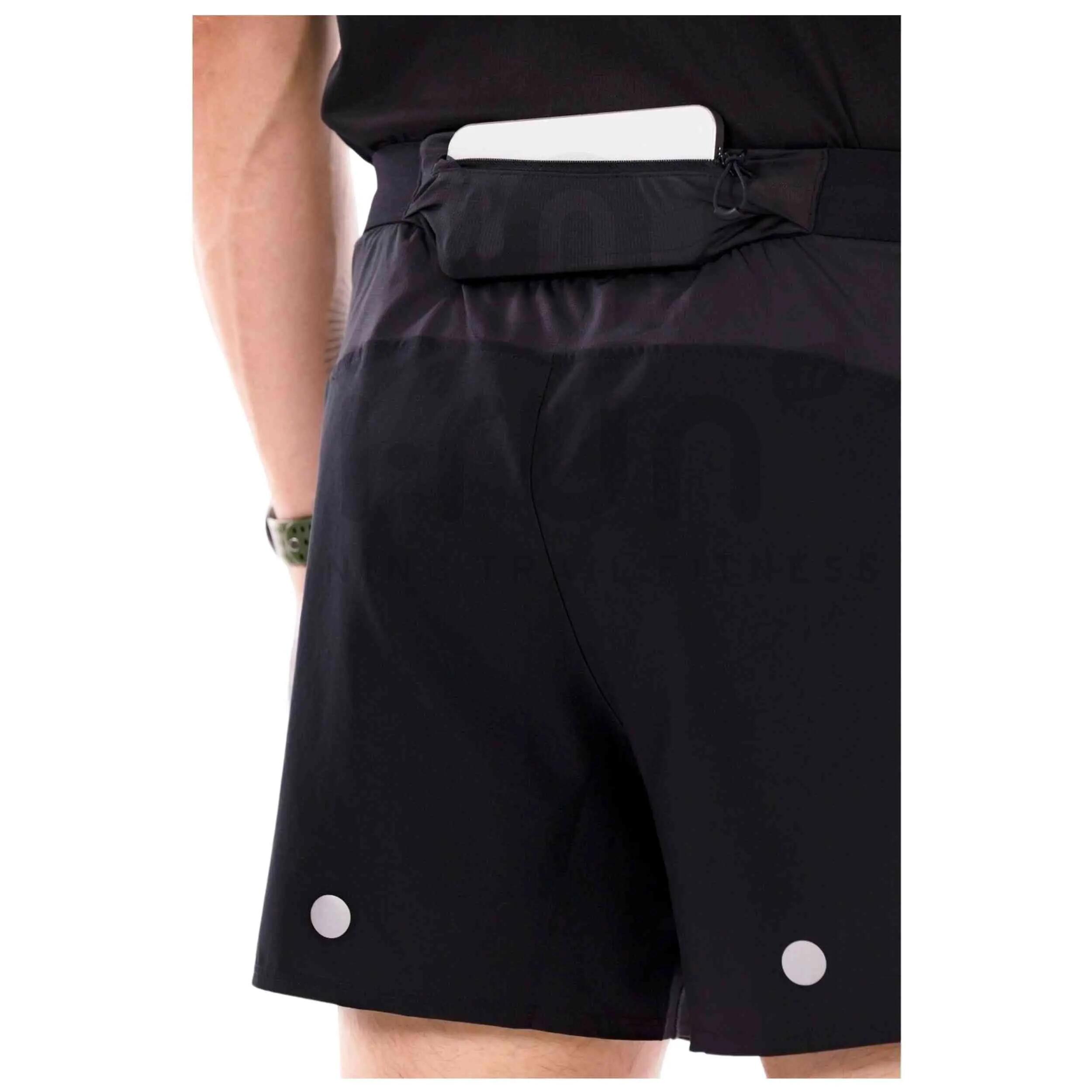 Korte broek Asics model Fujitrail All Over Print 5in Short voor mannen 3/4