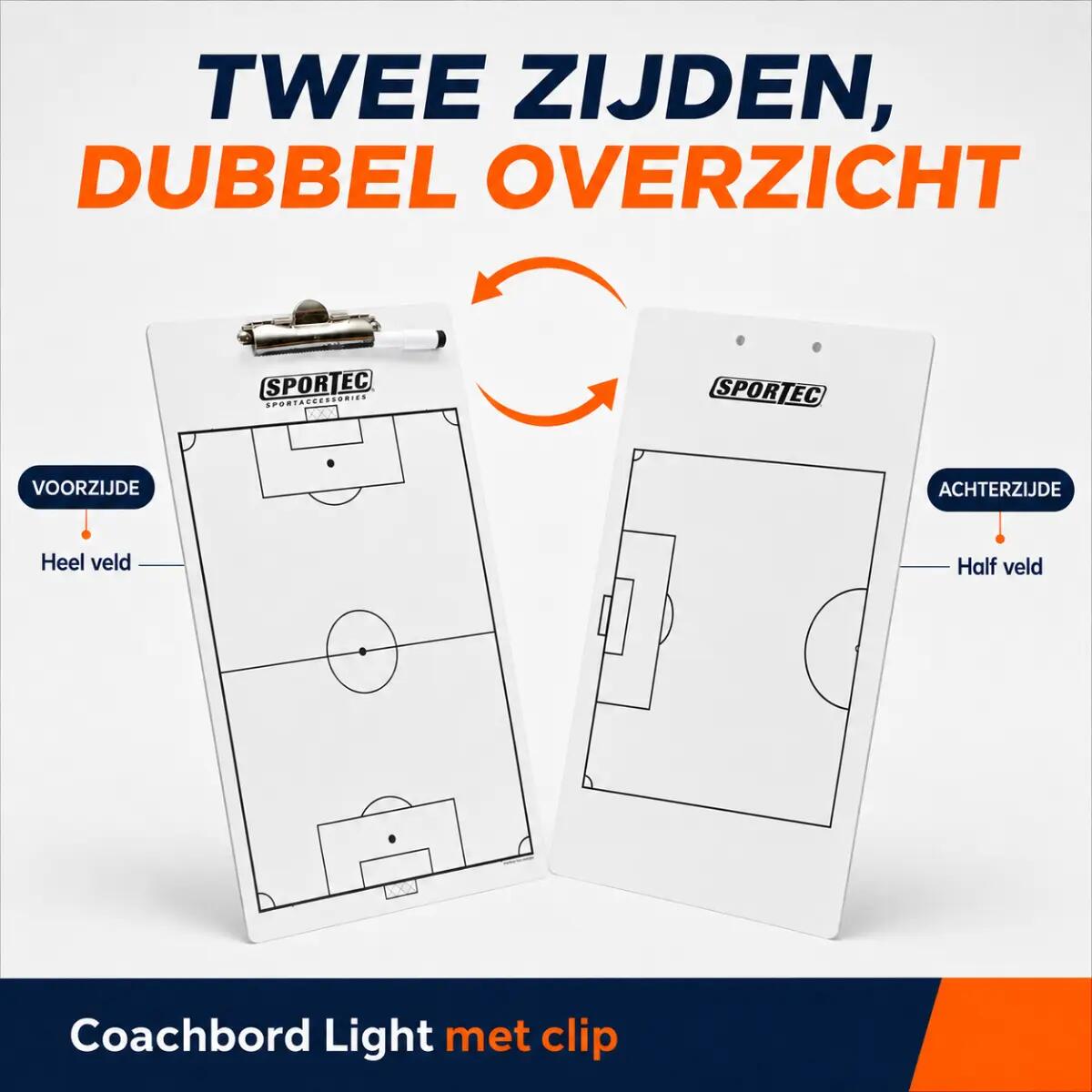 Sportec Coachbord Light met clip - Volleybal 2/6