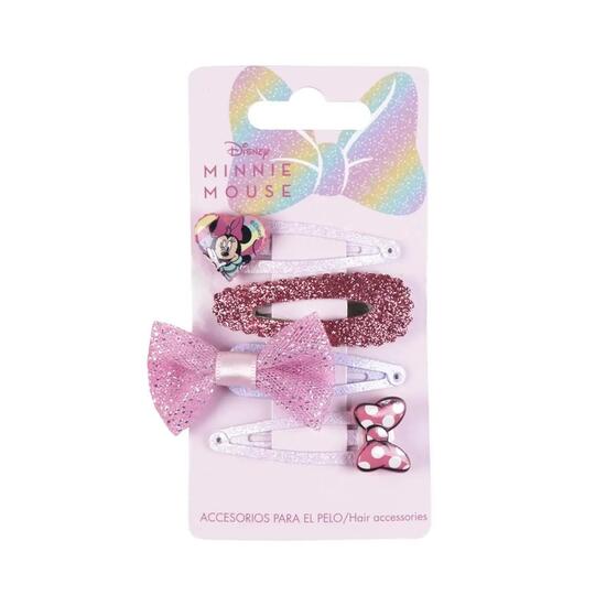 Set di elastici in tessuto per bambini Minnie 5 pezzi Multicolore