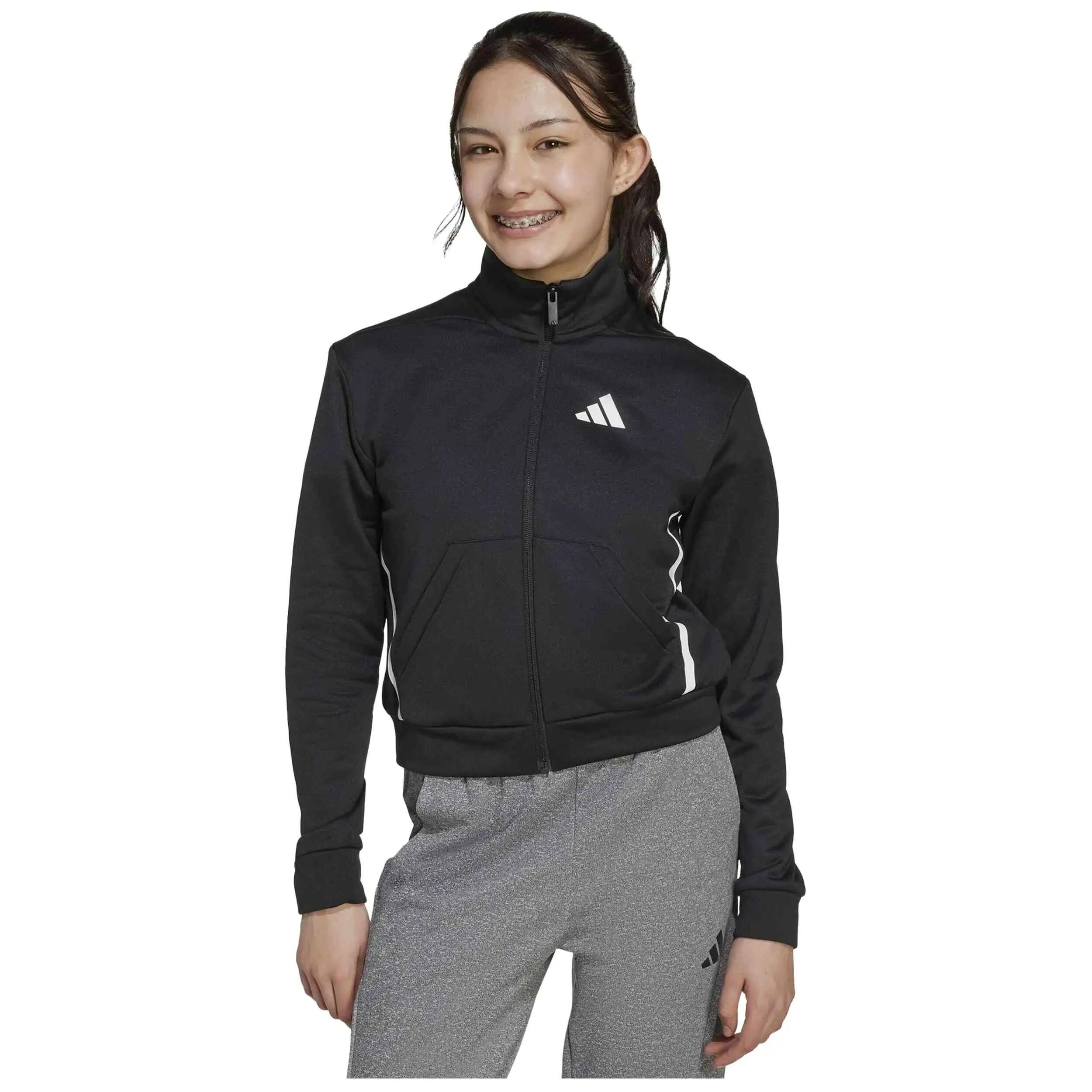 Casaco de fato de treino Adidas modelo JM1586 para crianças unissex 5/5