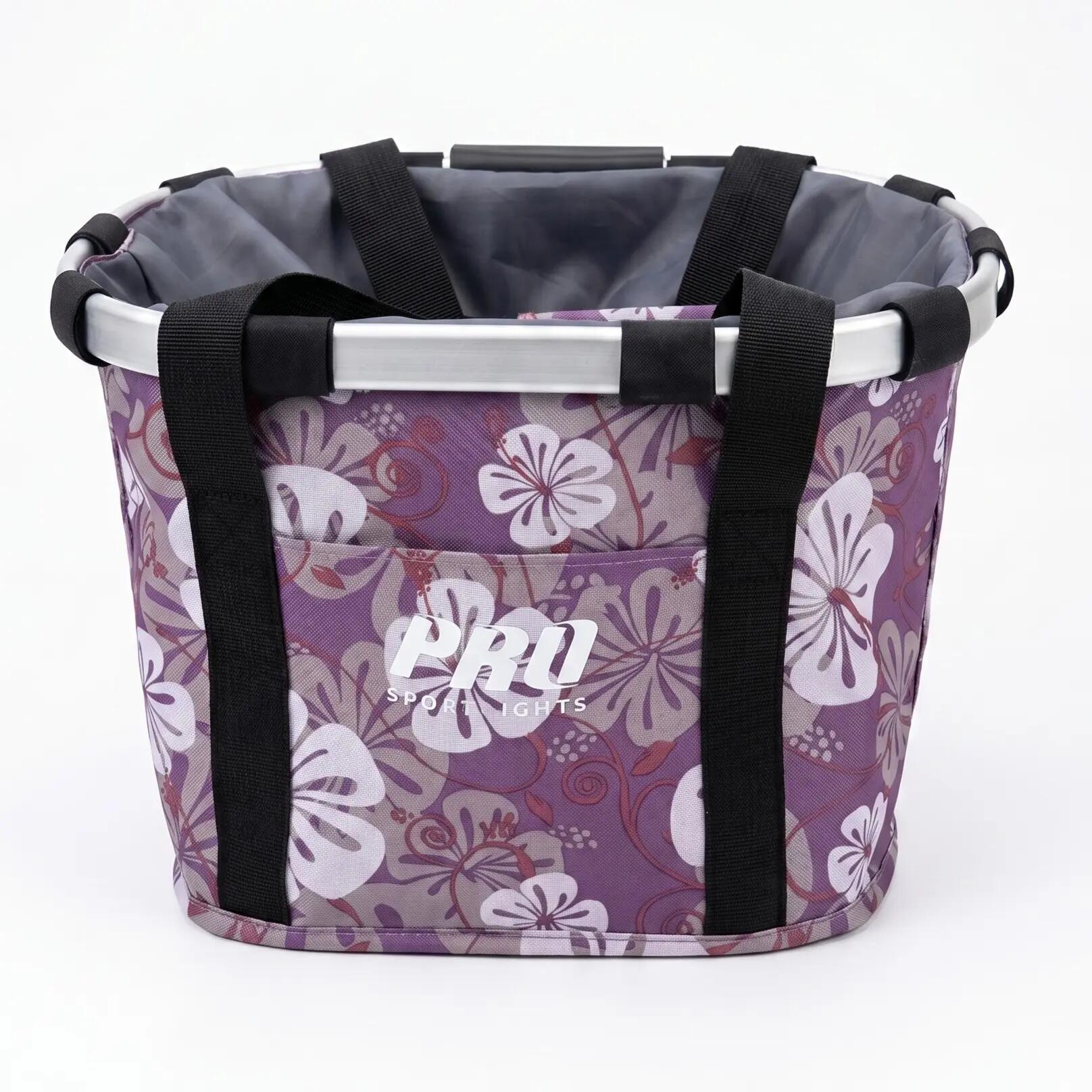 Panier de vélo avant 16 litres femmes floral amovible 6/7
