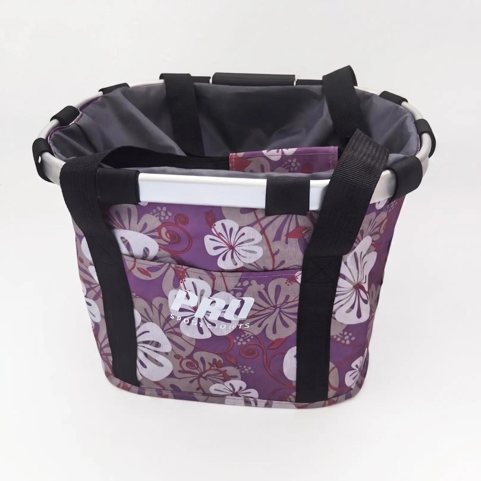 Panier de vélo avant 16 litres femmes floral amovible 5/7