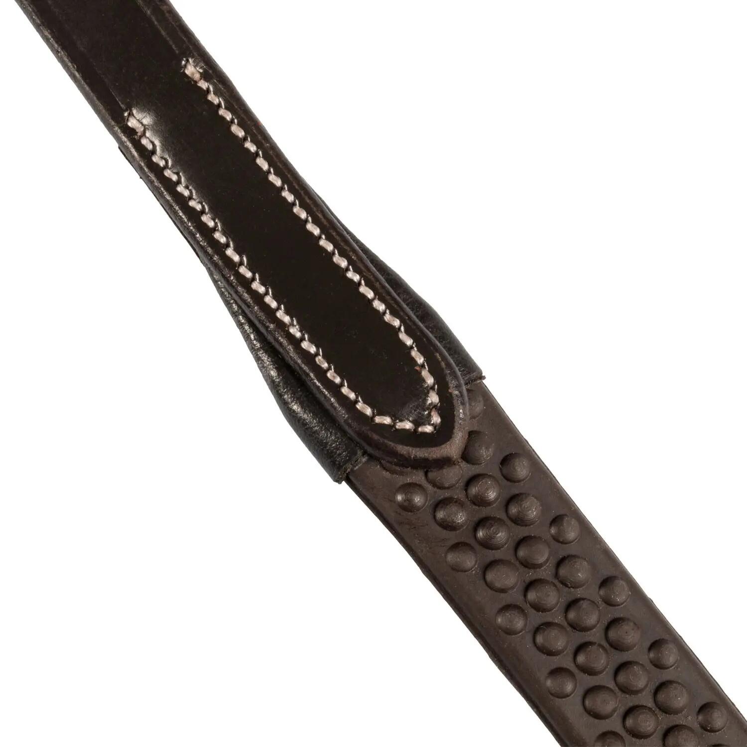Rênes en cuir avec grip en caoutchouc 3/6