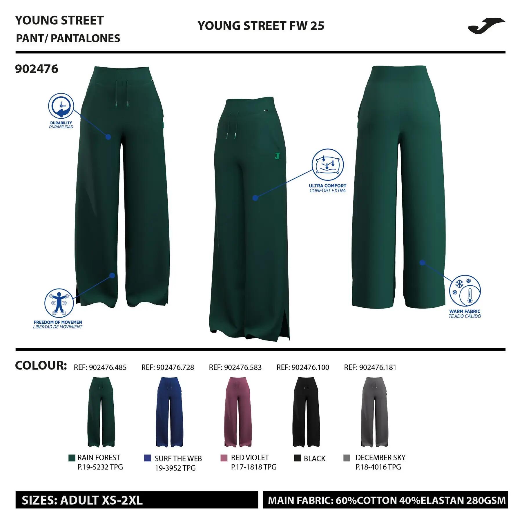 Pantaloni da donna Joma U-Tribe 3/3