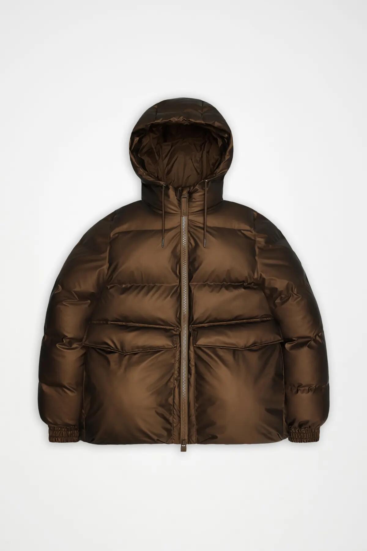 Giacca Rains Modello 16980r Alta Line Puffer Jacket W3t3 Colore Bronzo 5/5