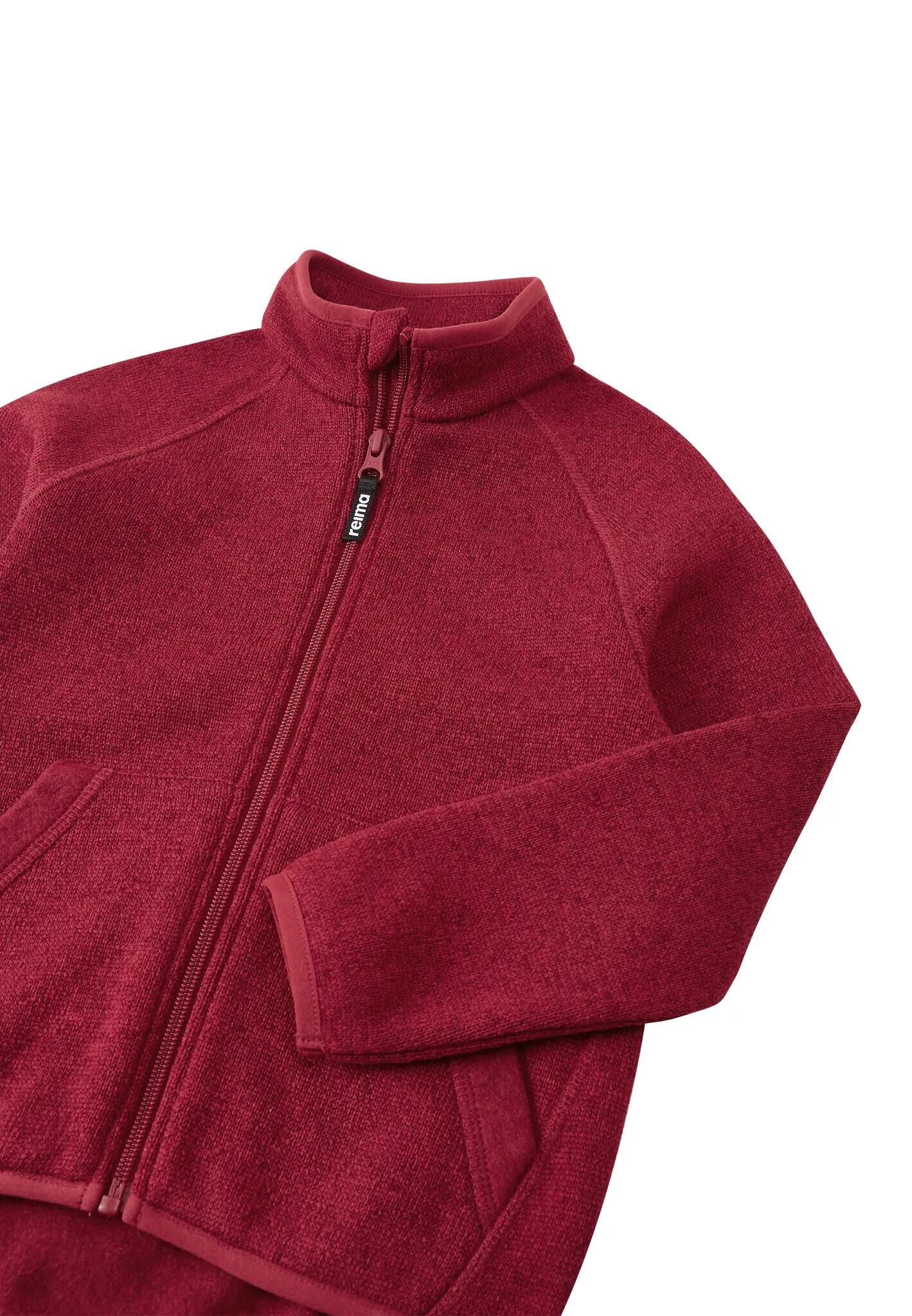 Kinder Fleecejacke Hopper Cranberry 3/5
